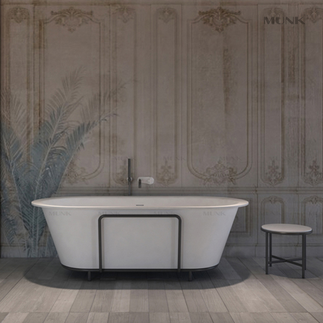 1800mm Oval Design Solid Surface Freestanding Bathtub