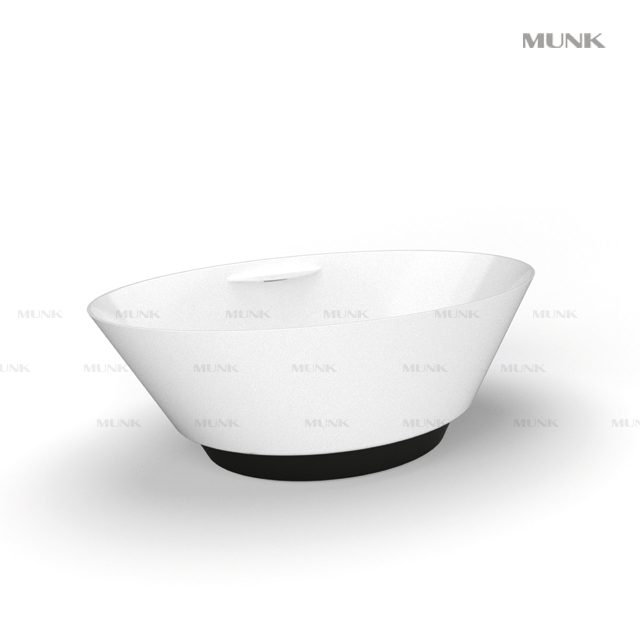 1600mm New Arrival Modern Shaped Solid Surface Freestanding Bathtub