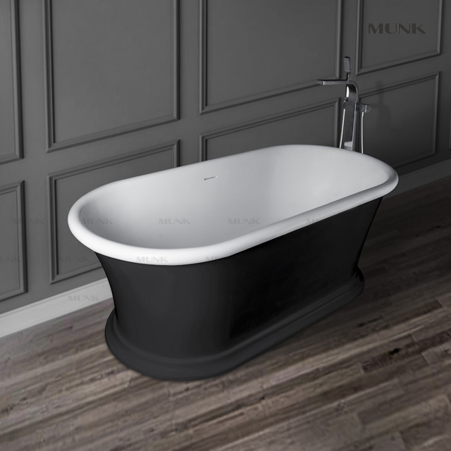 1700mm Classic Matte Or Glossy Finished Solid Surface Freestanding Bath Tub