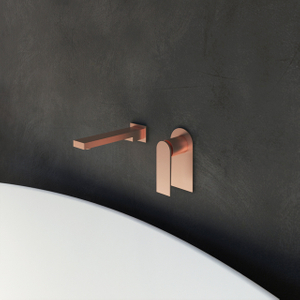 Wall-mount Bathtub Mixer in Brushed Rose Golden