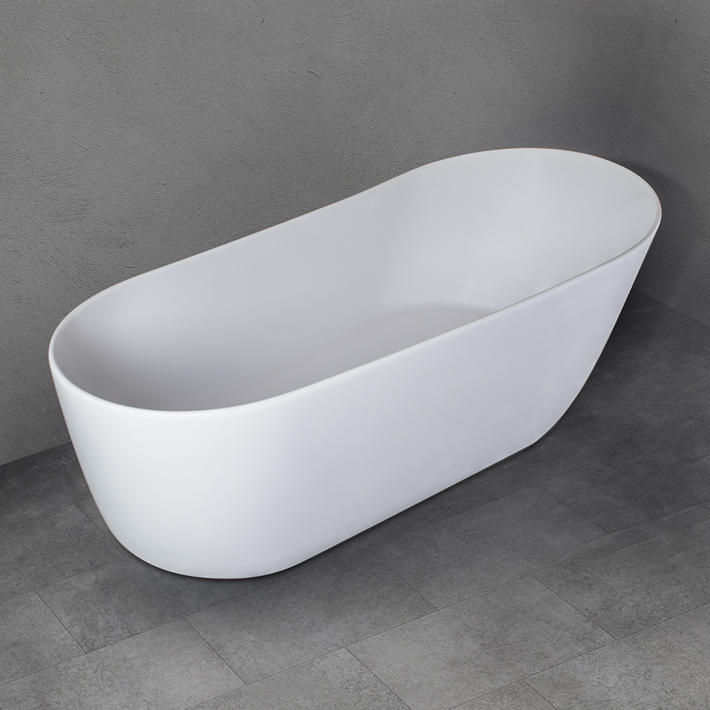 1500mm Matte White Freestanding Bathtub