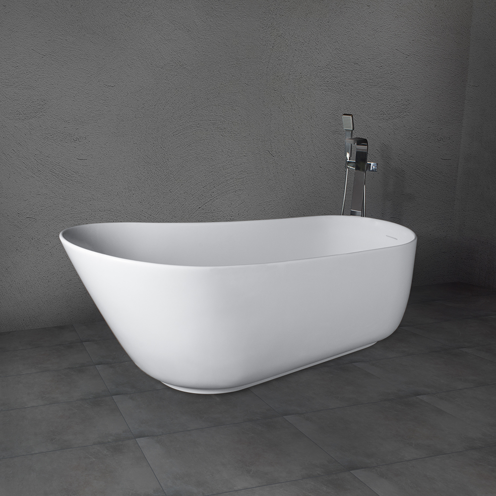 1500mm Matte White Freestanding Bathtub