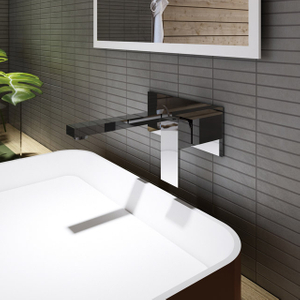 Square Wall-mount Basin Faucet