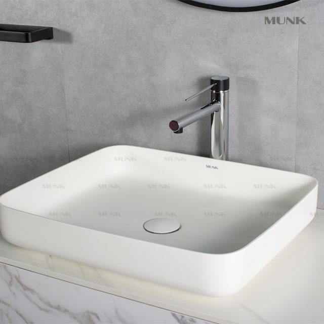 500mm Matte Solid Surface Abovecounter Basin