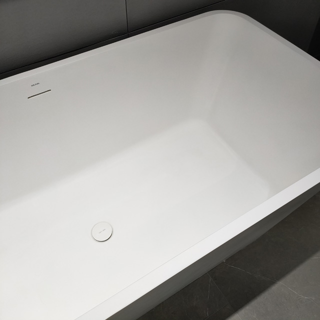 1700mm Rectangular Solid Surface Freestanding Bathtub